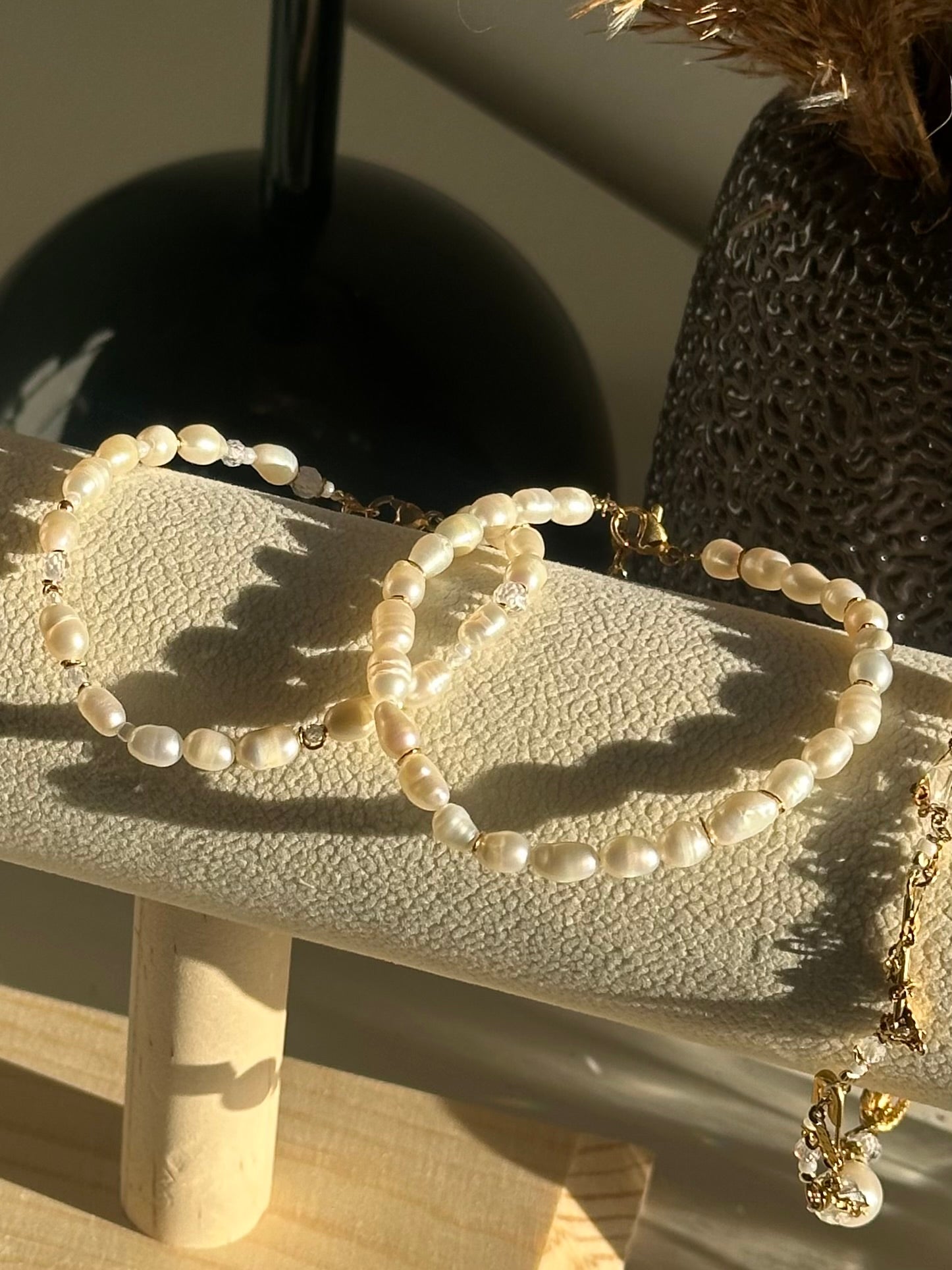 Lumine Ferskvandsperle-armbånd