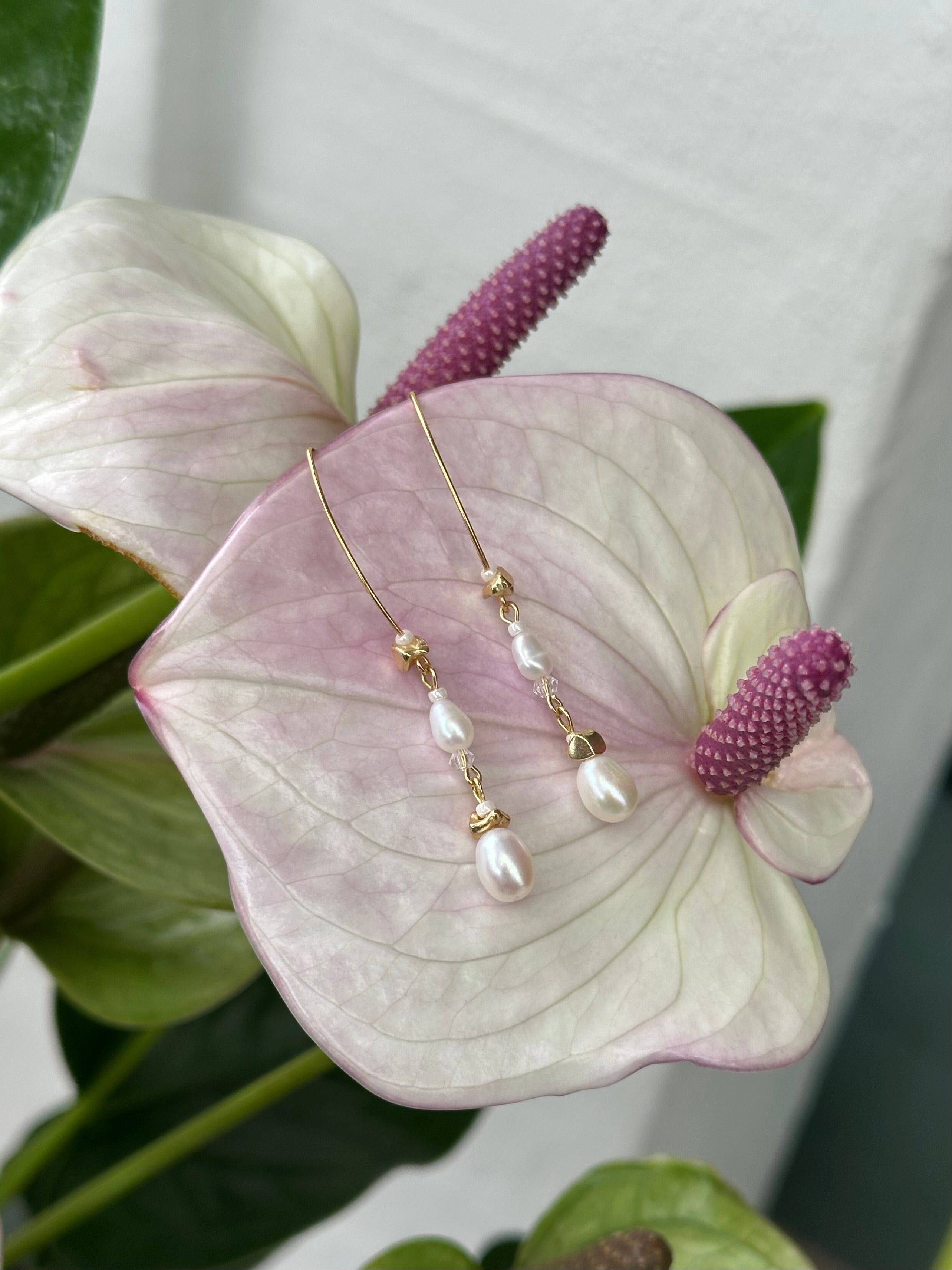 Lylah Øreringe Forgyldt