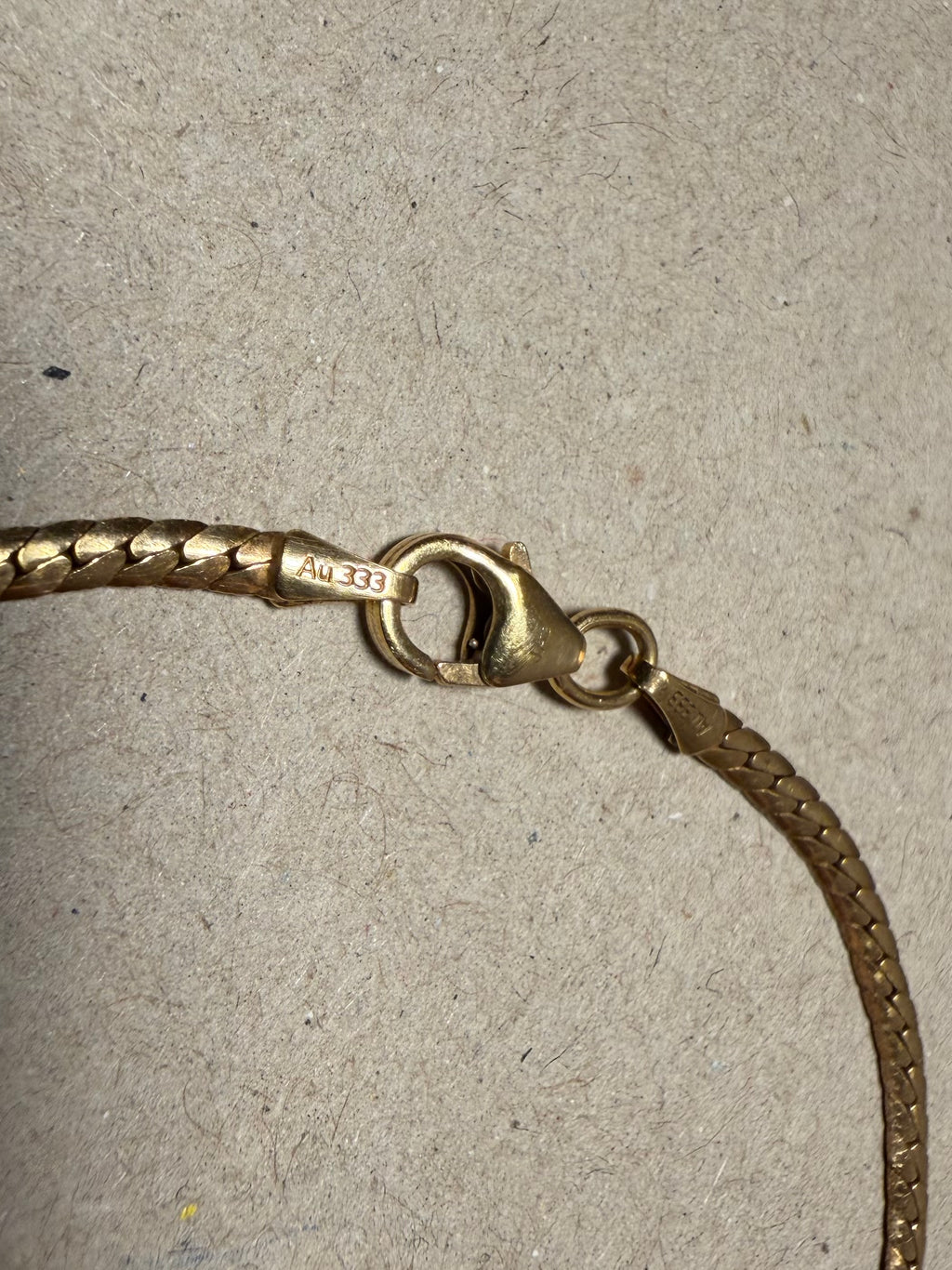 Vintage 8 karat panserkædearmbånd