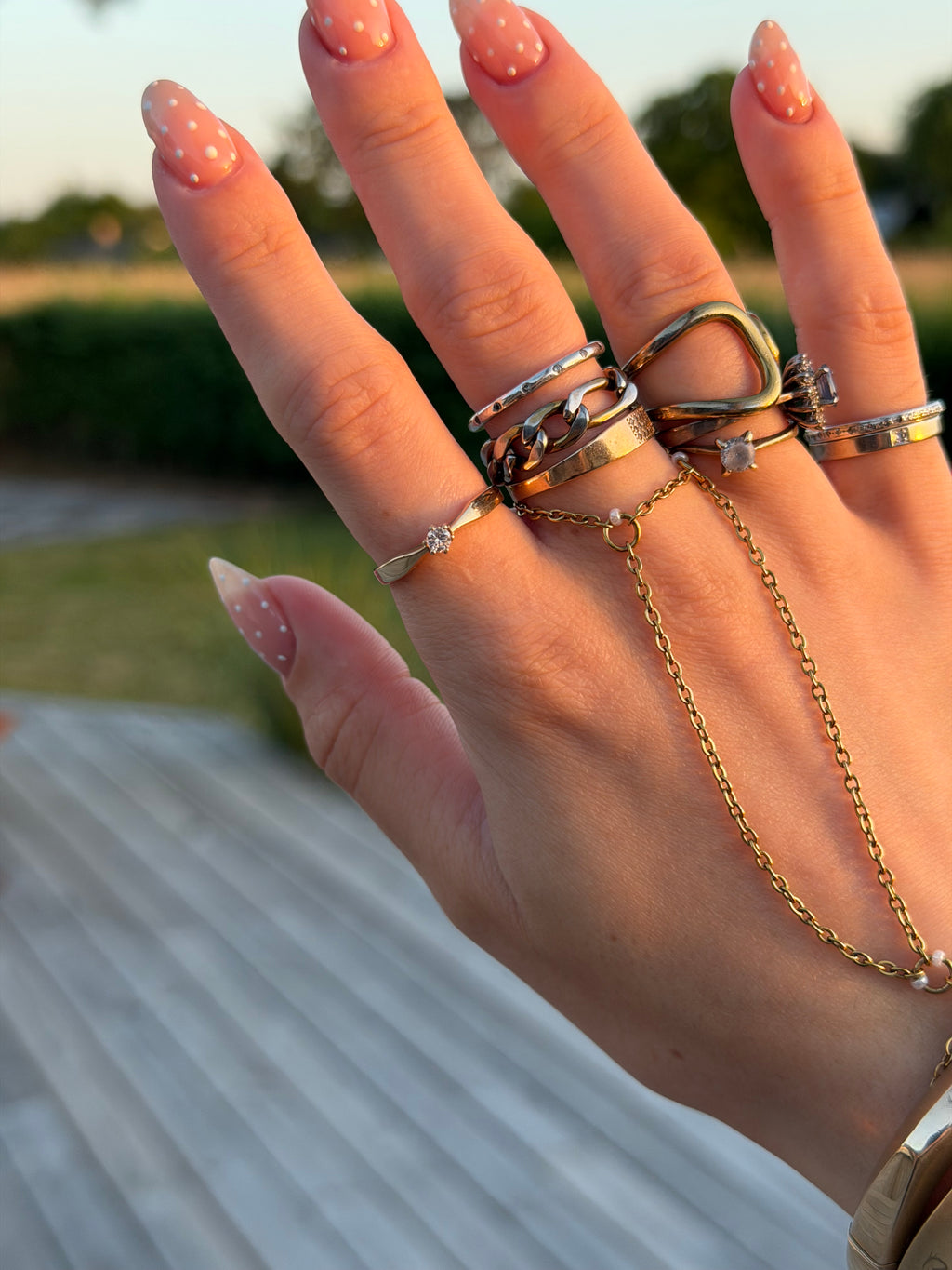Vintage 14 karat solitairering med 0,10 ct. brilliant, str 55