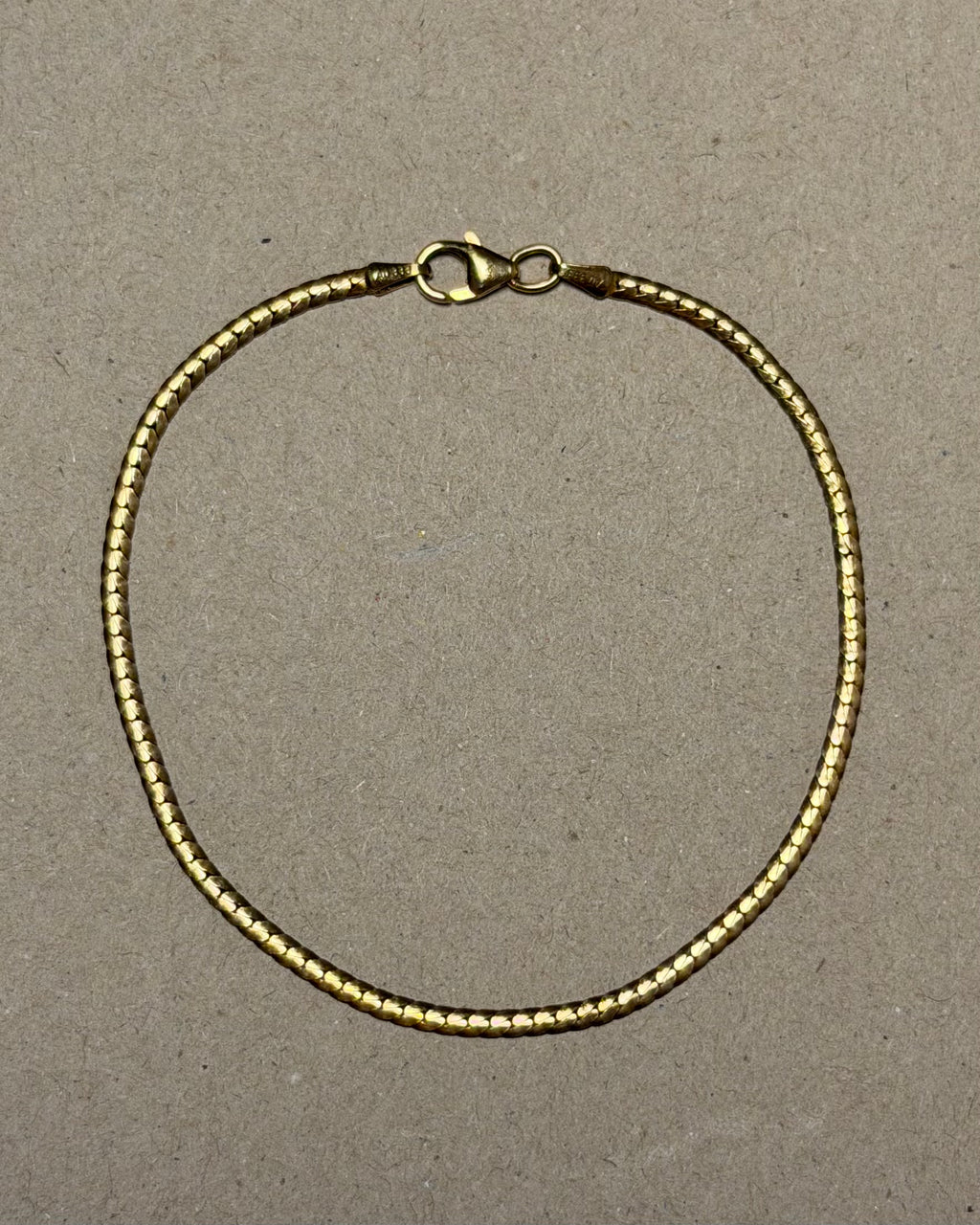 Vintage 8 karat panserkædearmbånd