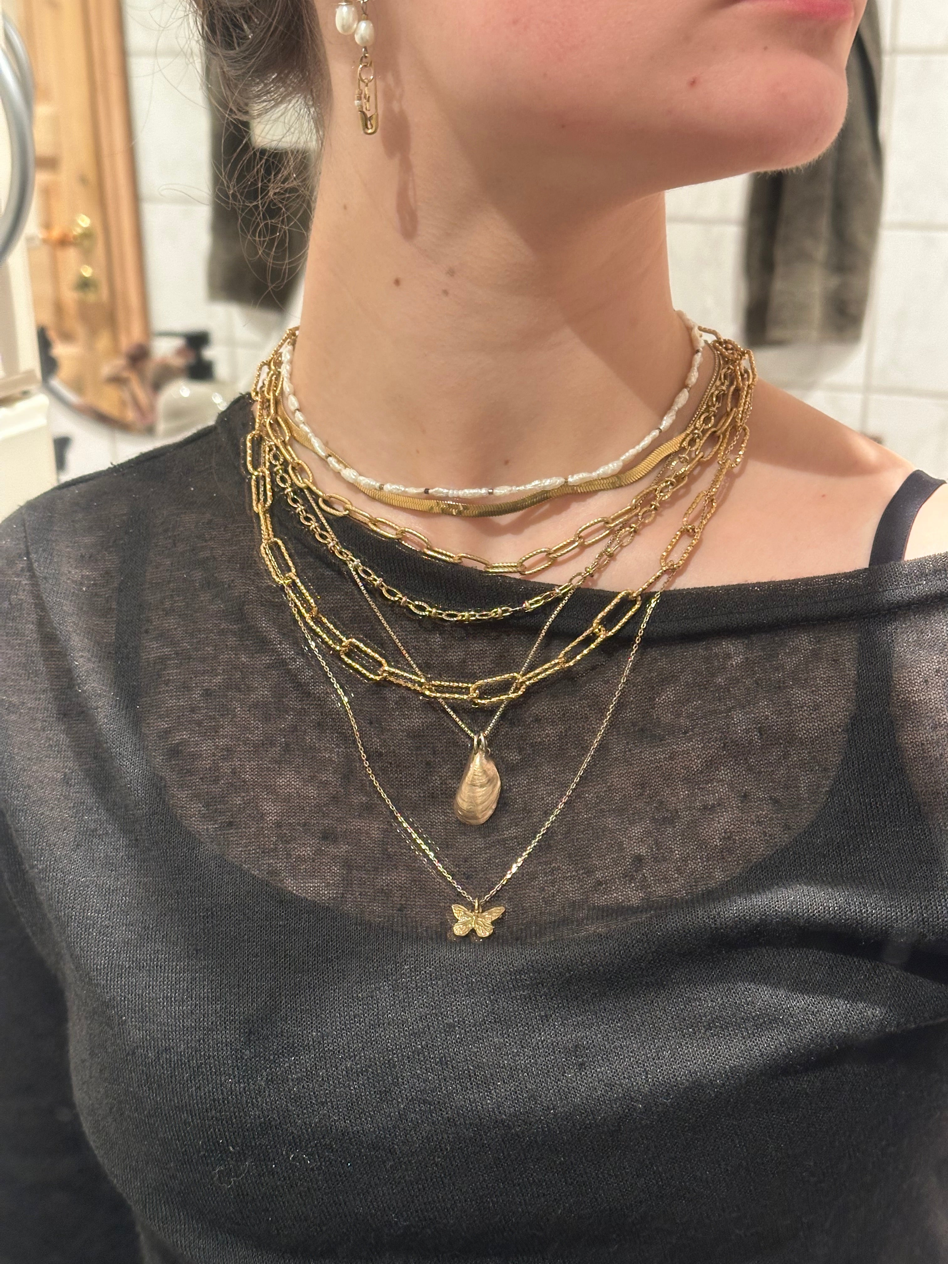 Signatur sommerfugl halskæde