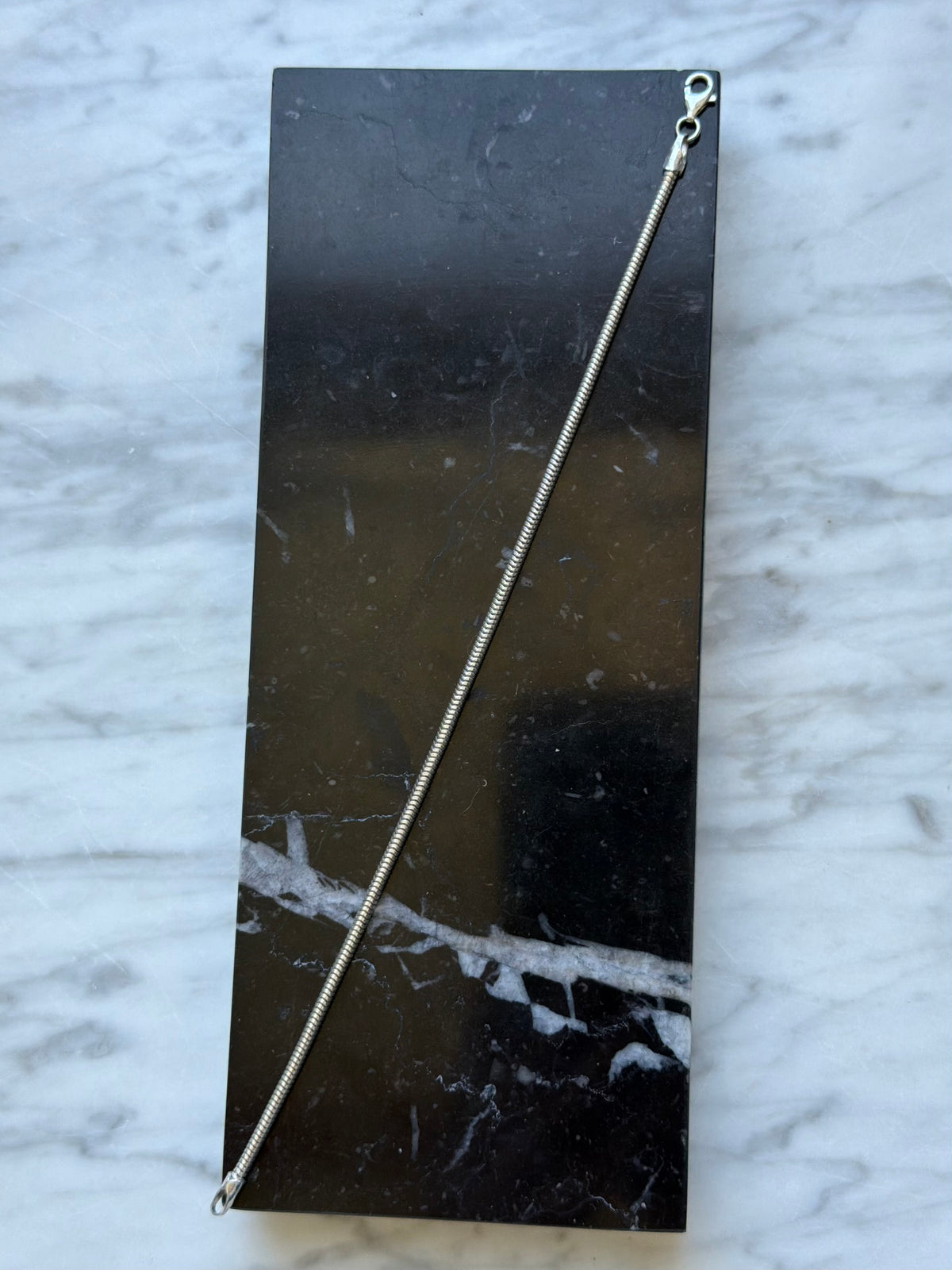 Vintage BNH rund slangekæde armbånd, 925 sølv, 21,5cm