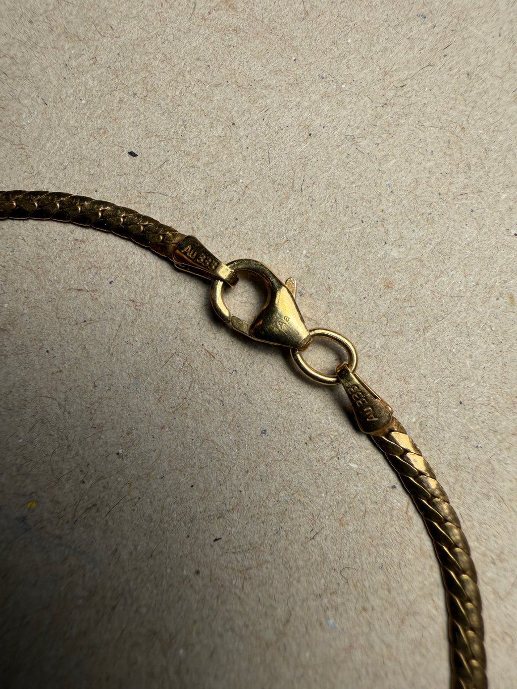 Vintage 8 karat panserkædearmbånd