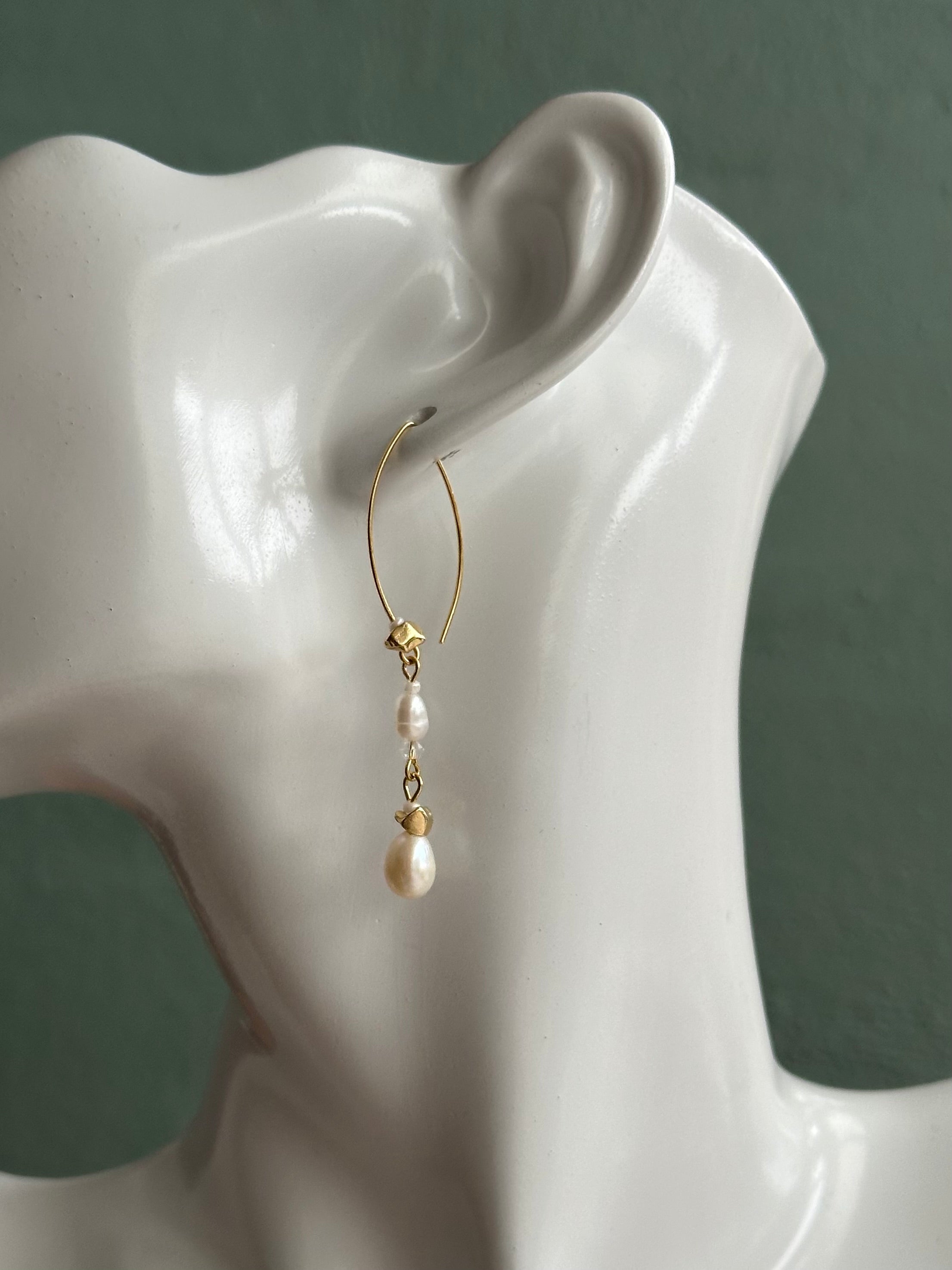 Lylah Øreringe Forgyldt