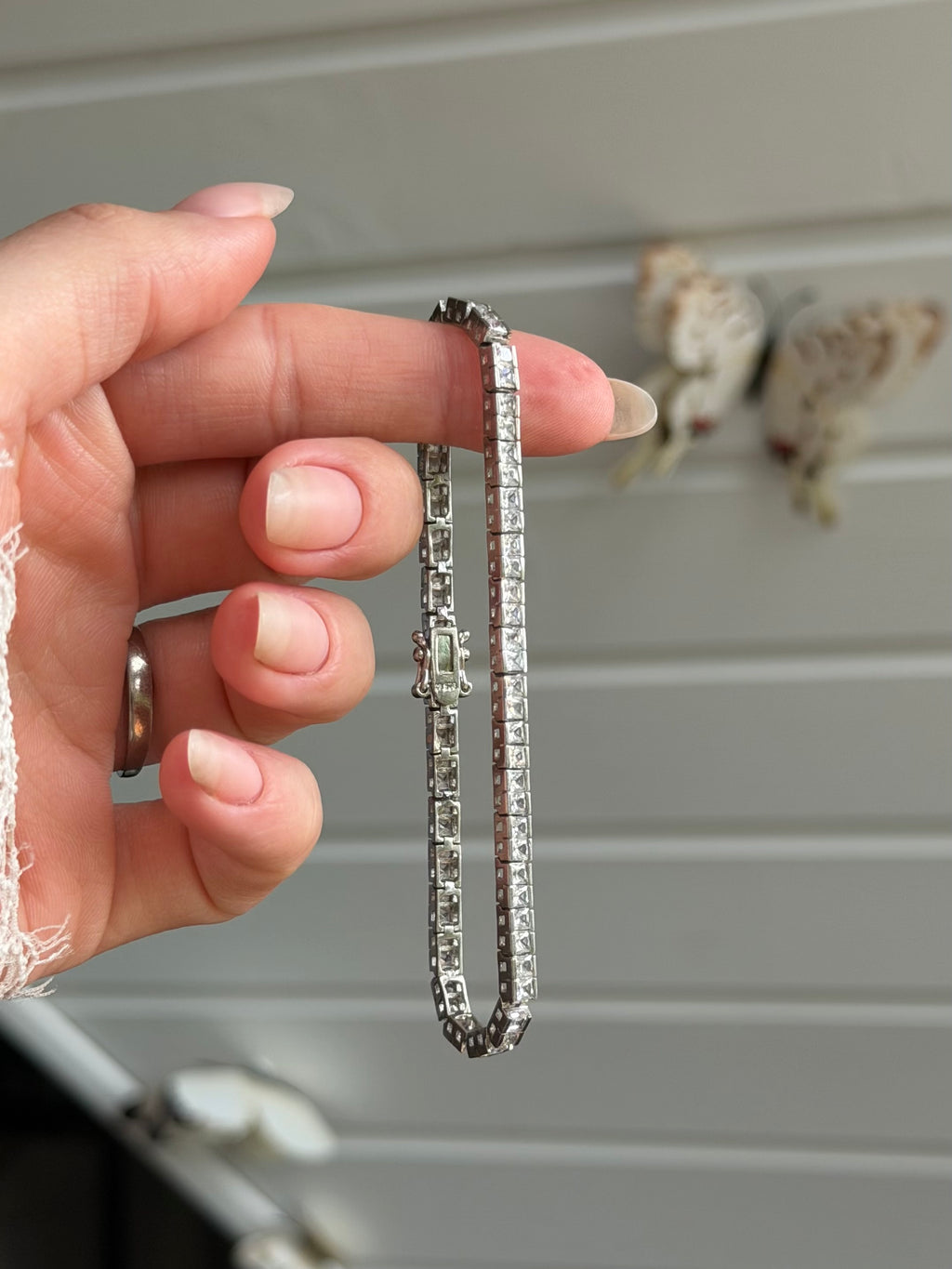 Vintage sterlingsølv tennisarmbånd