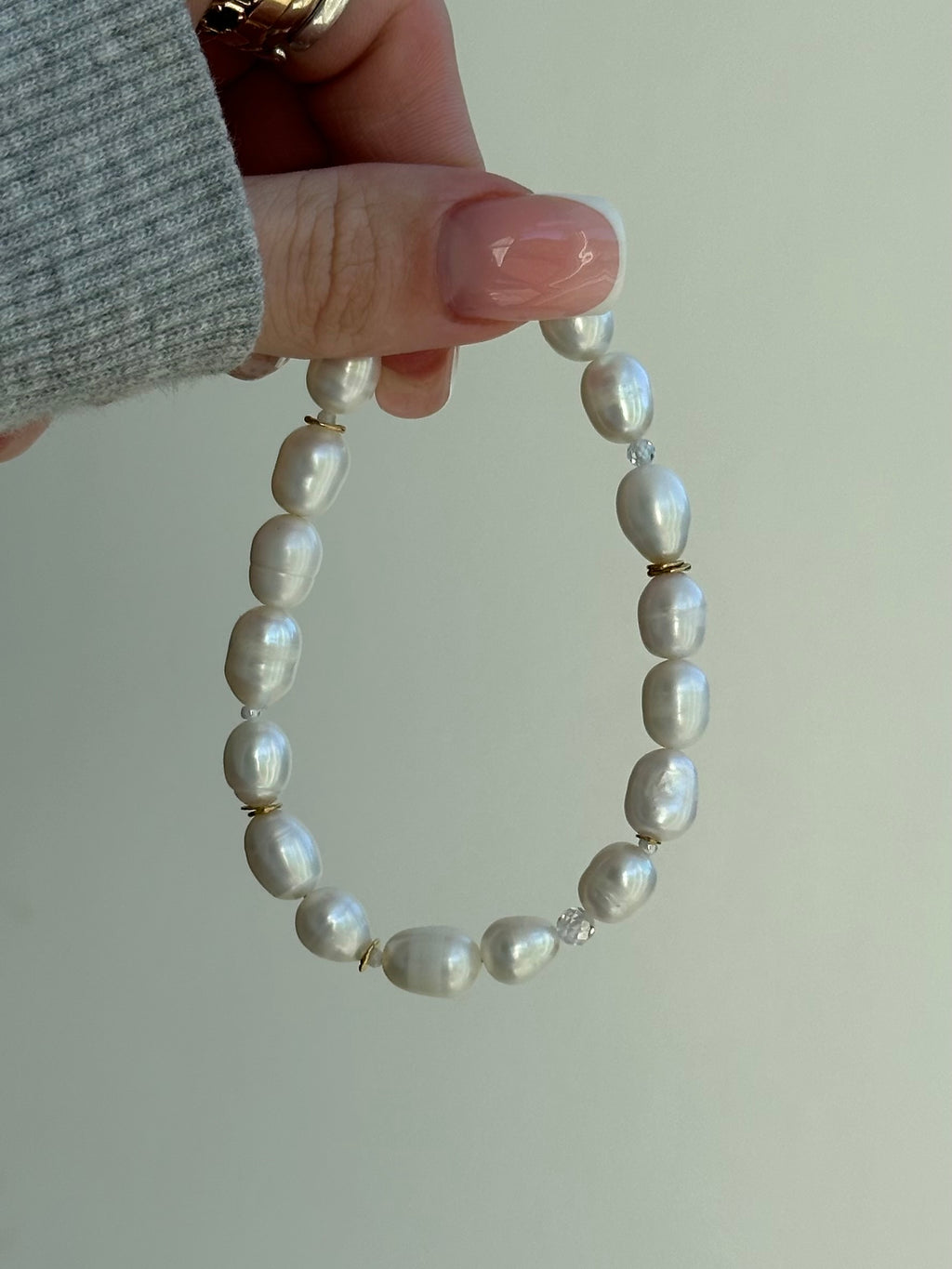 Aluna Ferskvandsperle-armbånd