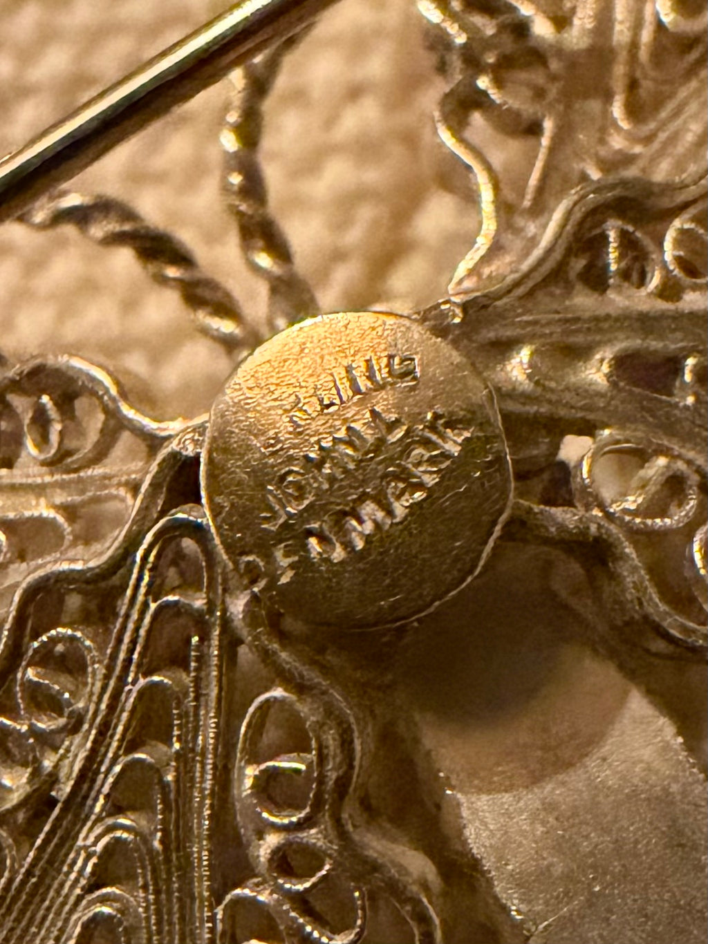 Vintage John L sommerfugl brooche i sterlingsølv