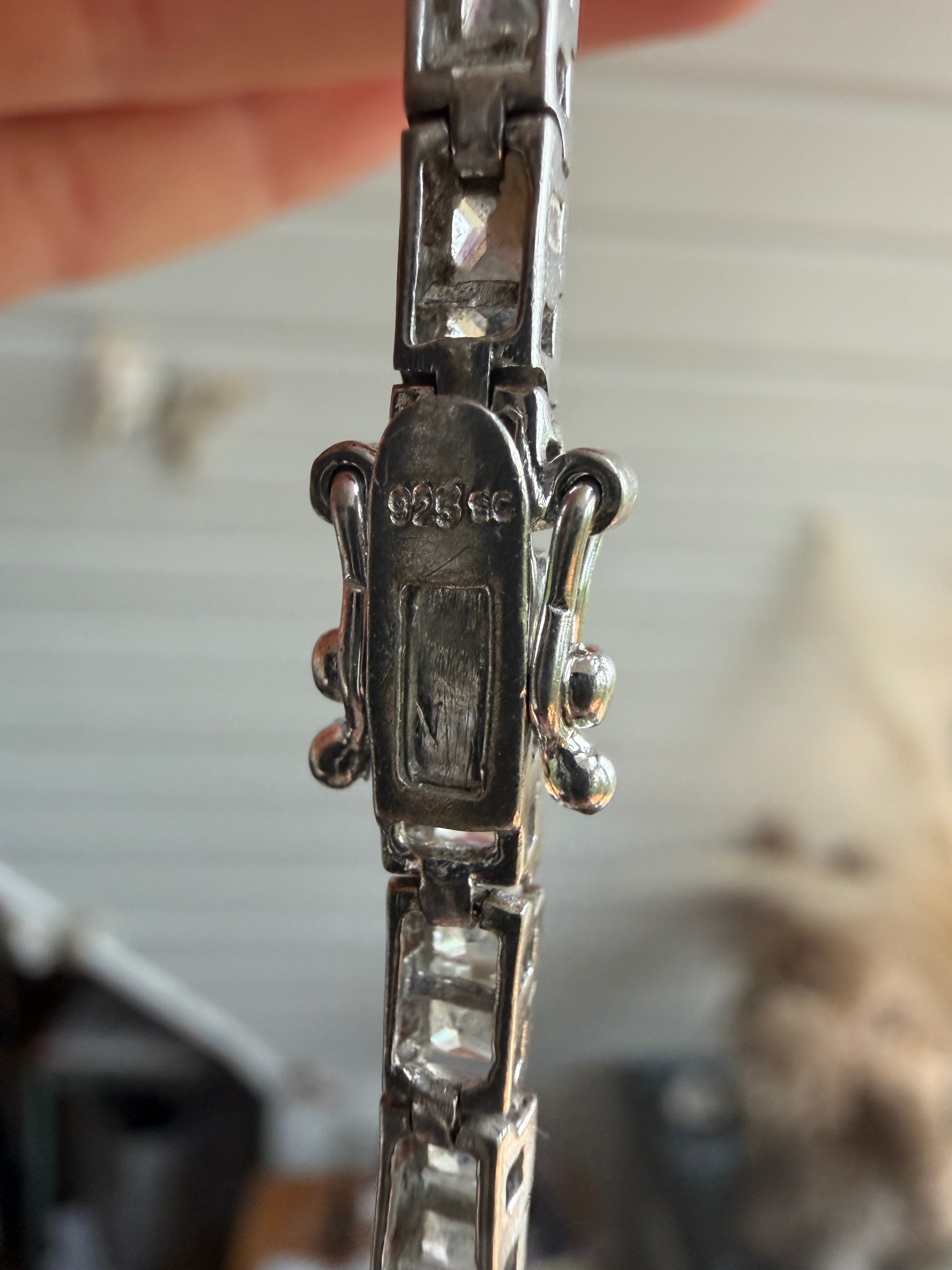 Vintage sterlingsølv tennisarmbånd