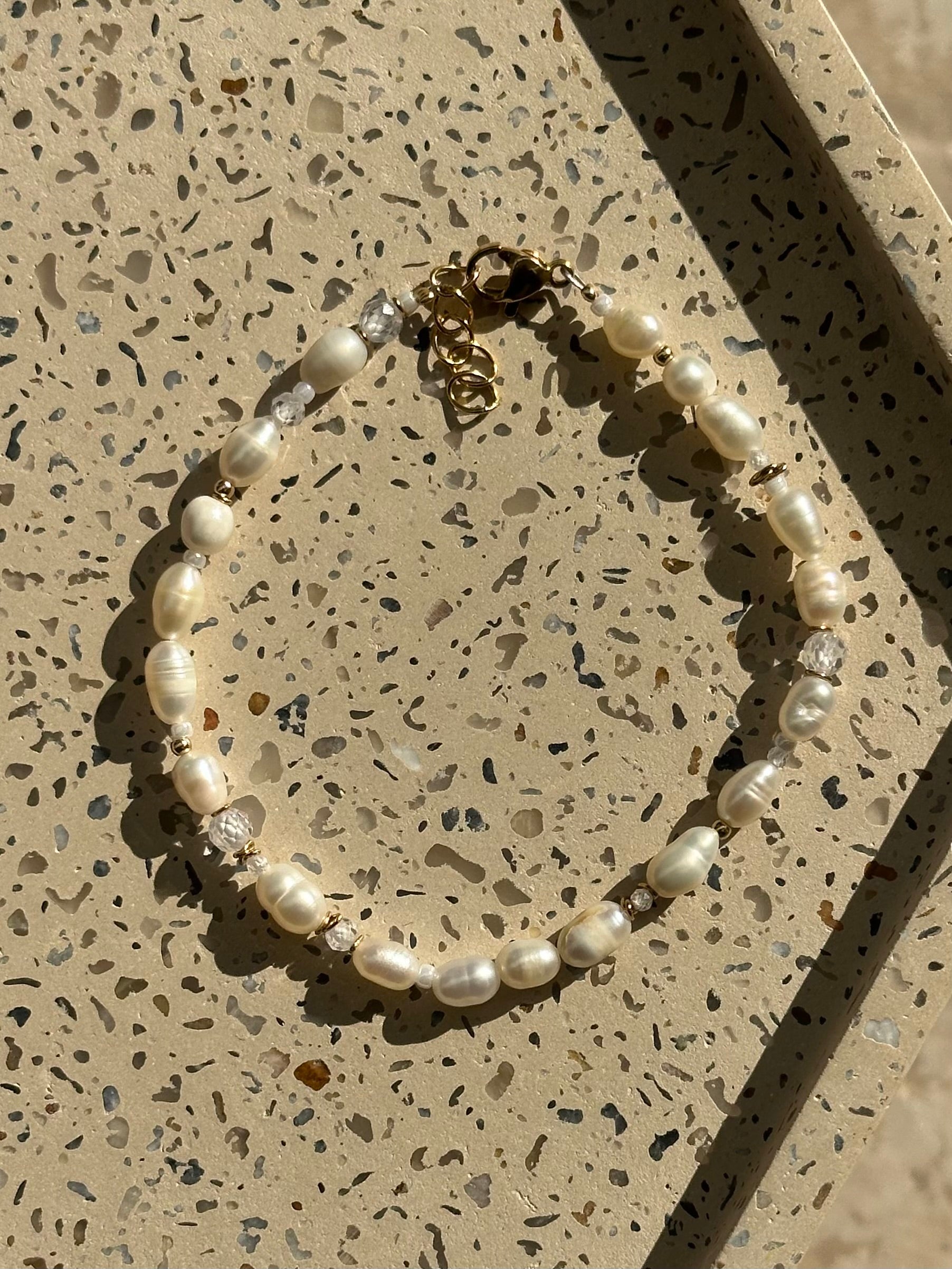 Perla Ferskvandsperle-armbånd