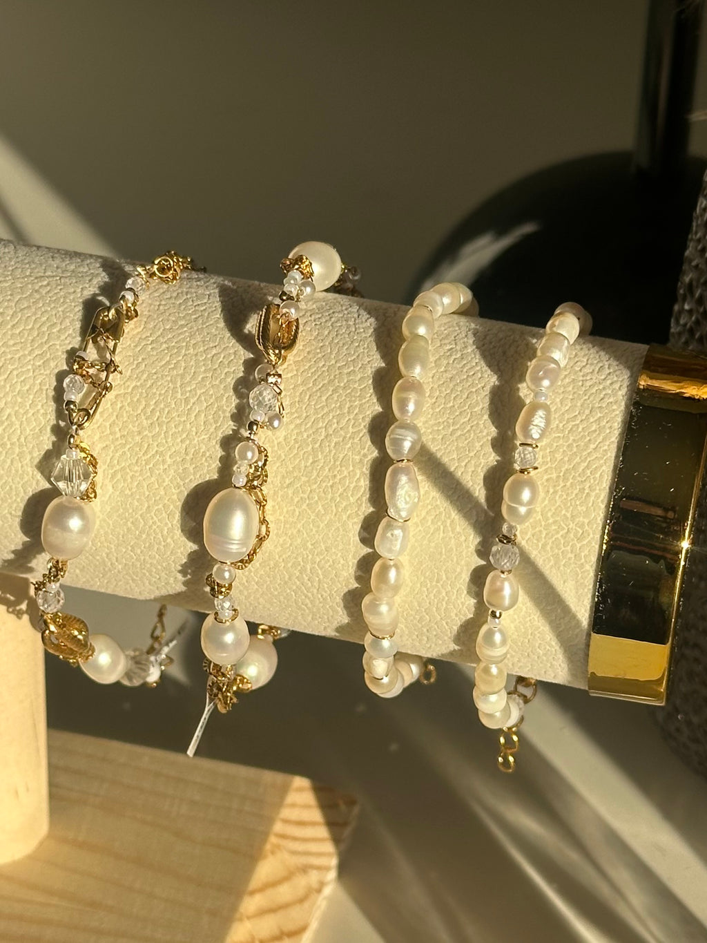 Lumine Ferskvandsperle-armbånd